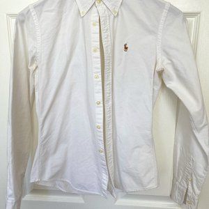 Ralph Lauren Button Down Oxford Shirt Women's Size XS